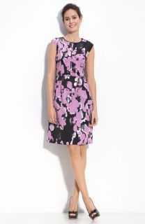 Adrianna Papell Floral Print Twill Dress Sz 12