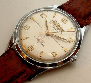 Vintage Swiss Made Adriatica Atlantic Mens Wristwatch Big Size Unitas 