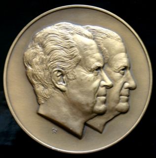   Richard Nixon Vice Spiro Agnew Bronze Commemorative Coin