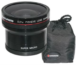 AGFAPHOTO FishEye Macro Lens .21X for Canon 1100D 1000D 600D 550D 500D 
