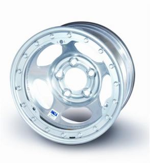 Bassett Racing Wheel Beadlock Ring Outer Steel Silver 15 in. Diameter 