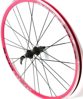 Vuelta Aeromax Wheelset Road Bike 700c 700 Aero Shimano QR Pink 