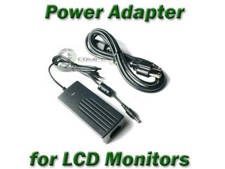 LCD Monitor Display AC Power Adapter 12V 3A New Cord