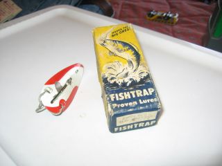 Vintage Fishtrap Lure with Box Larson Bait Co Aitkin MN