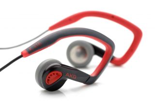 AKG K 316 in Ear Sport Earbuds Headphones Red Running Retail $45 