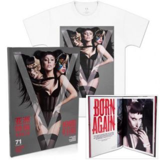 Lady Gaga V Magazine 71 Special Hard Bound Collectors Edition T Shirt 