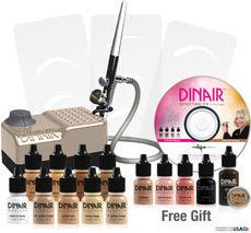 Dinair Airbrush Makeup kit professional artistry beauty bridal body 