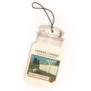 Yankee Candle Car Jar Air Freshener Clean Cotton Scent