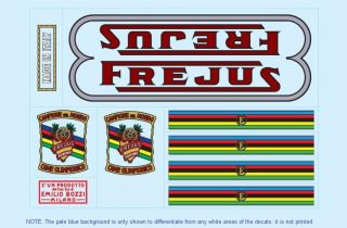 Frejus Bicycle Decals Transfers Stickers 3