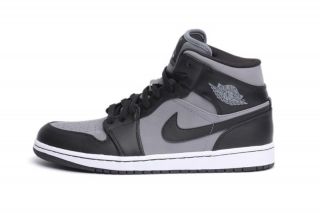 Nike Mens Air Jordan 1 Phat Black Grey 364770 023