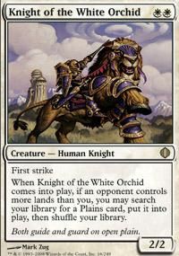 Knight of The White Orchid x4 Shards of Alara Magic MTG