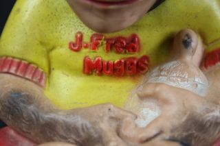 L217 VINTAGE J. FRED MUGGS SQUEAKY TOY SOFT NBC MASCOT ARTIST