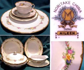 Noritake Aileen 1920 Dinner Plate Replacement Other Inventory Pictured 