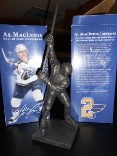 Al MacInnis Miniature Bronze Replica Statue St Louis Blues Hockey
