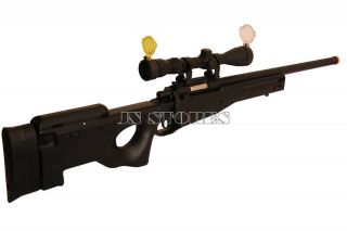 450FPS L96 Bolt Action Airsoft Sniper Rifle BK w Scope