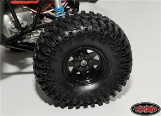 Scale Crawler 6 Lug Wagon Style Beadlock Wheels Black