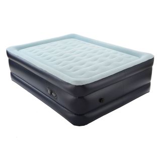   Queen Size Single Touch 25 Air Bed Mattress Portable w Remote