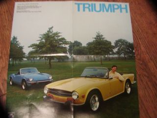 1974 Triumph TR6 Spitfire Dealer Brochure Alan Alda