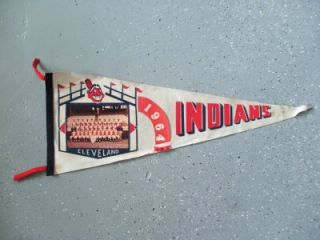 rare 1964 cleveland indians pennant