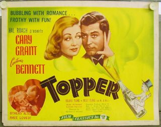 BL35 Topper Cary Grant Constance Bennett US HS Poster