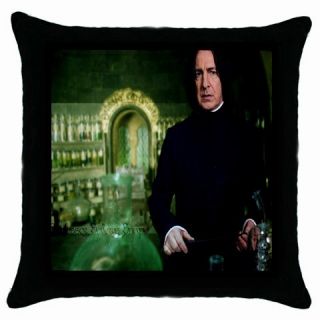 Severus Snape Alan Rickman 02 Black Throw Pillow Case