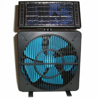 Black Solar Panel Room Fan Sun Cell Air Vent Ventilator