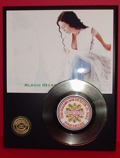 Alanis Morissette 24KT Gold 45 Record Edition Display Award Quality 