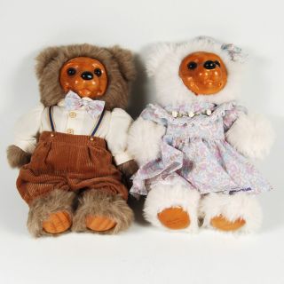   14 Wood Plush Teddy Bears Alec Allison Dolls Applause 54382