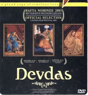 Devdas Original Hindi Movie DVD Shahrukh Khan Aishwarya Rai