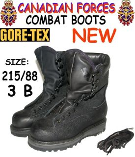 Canadian Army Gore Tex Combat Boots 3B 215 88 Cold Wet Weather DC 