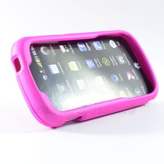 Pink Rubberized Hard Case Cover for Venture 910C One Touch 909B