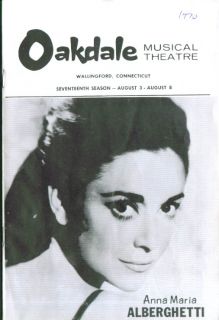 Anna Maria Alberghetti in Cabaret Oakdale 1970