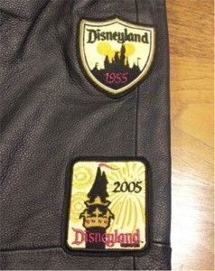 Disney Jacket Black Leather Wool Mens Coat Disneyland 50th 