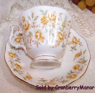 Vintage Royal Albert Orange Taffeta Tea Cup Saucer