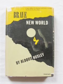 Brave New World Aldous Huxley 1st First HCDJ 1946