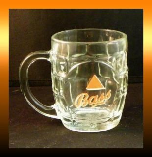 Bass Ale Beer Miniature Dimple Pint Glass Mug 3 75 Tall 10 Fluid 