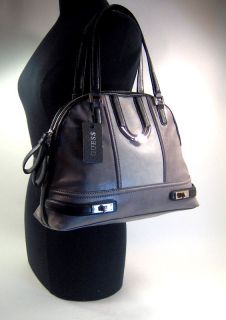 Guess Coffee Multi Alfie Grey Black Handbag Bag VG331806