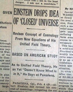   Unified Theory of Universe Albert Einstein Space Time Cosmology