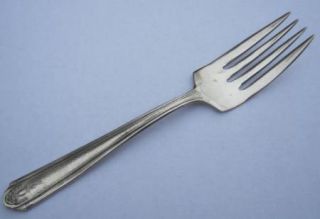 Antique Elmo Pure Silverplate Salad Fork Wallace Silver Plate