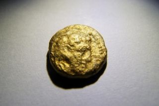 Alexander III Herakles Club Bow Macedonian King 24KT Gold PL RARE 11mm 