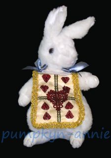 alice white rabbit plush purse new with tags this is a super cute 
