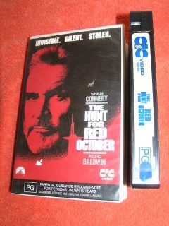THE HUNT FOR RED OCTOBER VHS VIDEO Sean Connery Alec Baldwin VGC