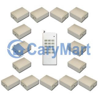 15 Canaux Transmetteur &15 Récepteurs RF électriques modules 