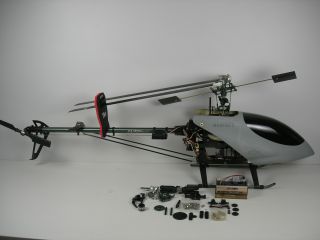 Align 600 Electric RC Helicopter with Gyro Servos Receiver Extra Parts 
