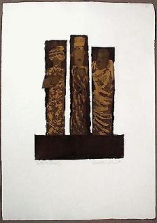 Alistair Grant Wooden Gods   1968 Print   etching, with Aquatint
