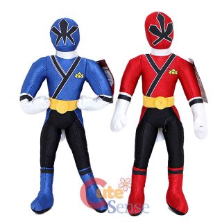 Power Ranger Samurai Plush Doll Set Large Stuffed Toy Red Blue 1