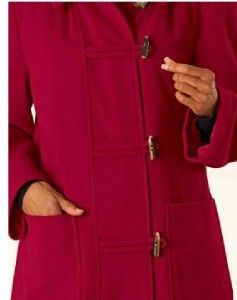 Womens Winter Wool Hooded Jacket Coat Plus XL 1x 2X 3X