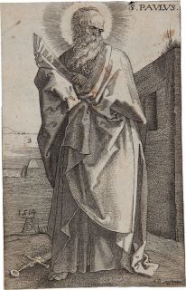 An Engraving of St Paul After Albrecht Durer