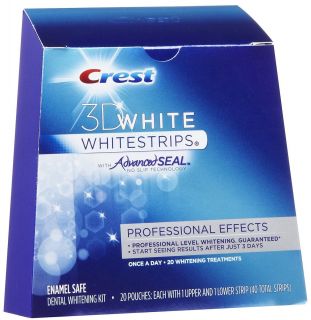 Crest 3D Whitestrips Professional Effects Advanced Seal 20 Pouches 