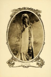 1905 Print Stage Actress Opera Singer Yvonne Dubel Portrait Reutlinger 